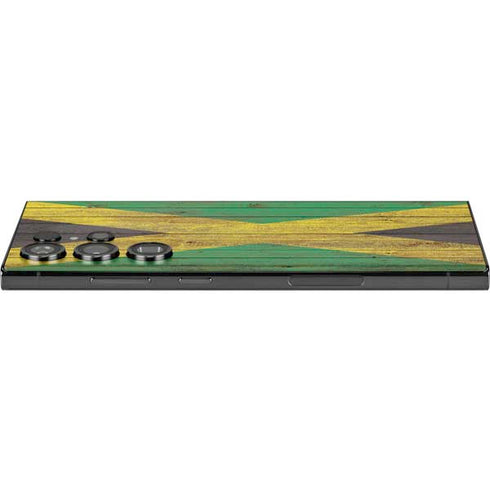 Jamaican Flag Dark Wood Galaxy Skins
